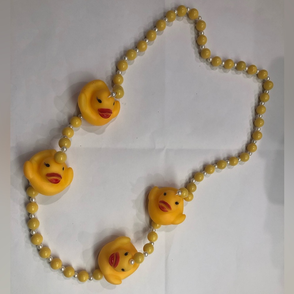 Rubber Duck Mardi Gras Beads